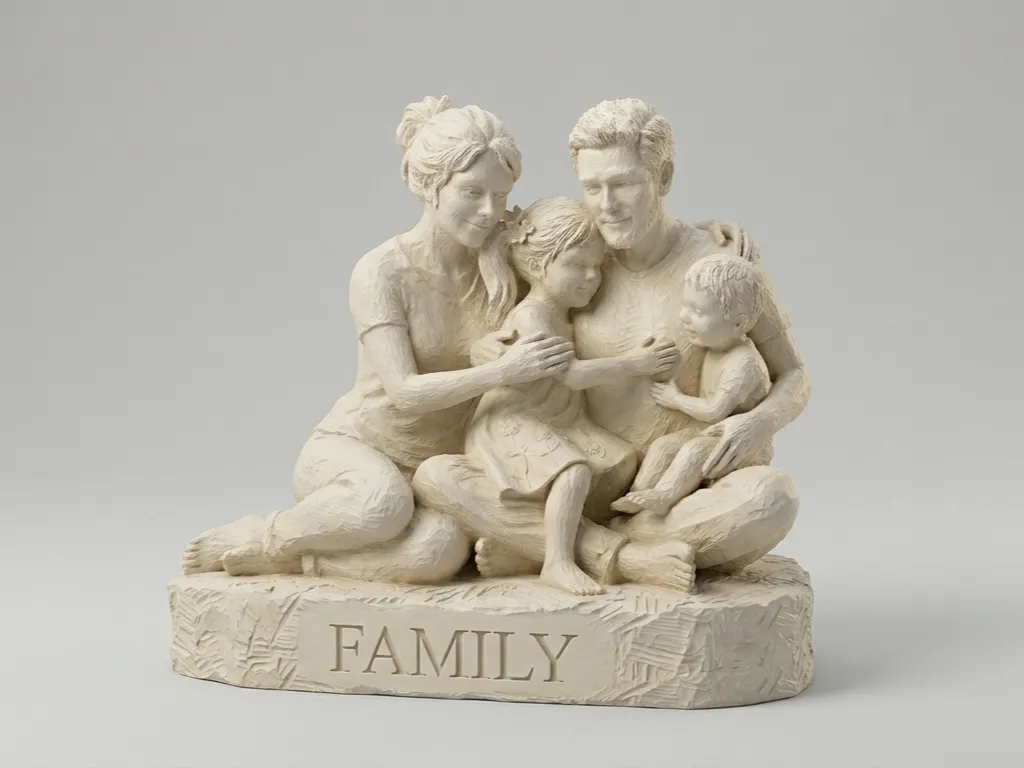 00b6beaaf73216b4 Skulptūra 'Family' - Image 1