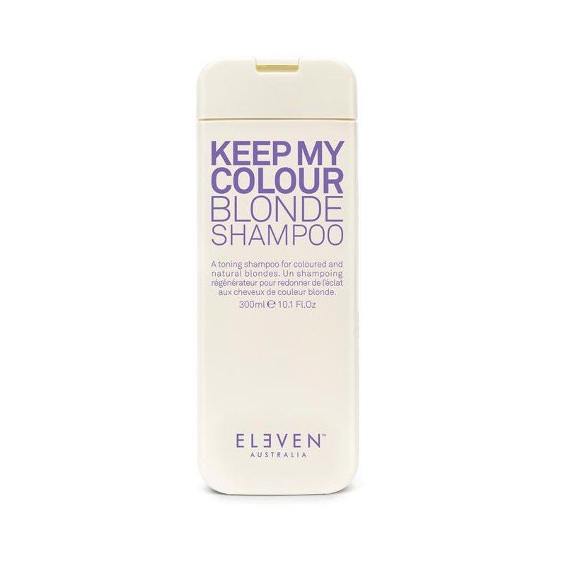sampunas-plaukams-eleven-australia-keep-my-colour-blonde-ele051-skirtas-sviesiems-plaukams-neutralizuoja-geltona-atspalvi-300-ml Šampūnas plaukams Eleven Australia Keep My Colour Blonde , skirtas šviesiems plaukams, neutralizuoja geltoną atspalvį, 300 ml - Image 1